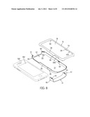 CASE FOR AN ELECTRONIC DEVICE WITH A RESILIENT BAND FOR HOLDING ITEMS diagram and image