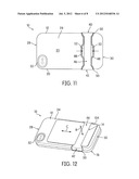 CASE FOR AN ELECTRONIC DEVICE WITH A RESILIENT BAND FOR HOLDING ITEMS diagram and image