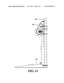 SYSTEM AND METHOD FOR STORAGE AND TEMPORARY INSTALLATION OF SECONDARY     FLOORING SURFACE diagram and image