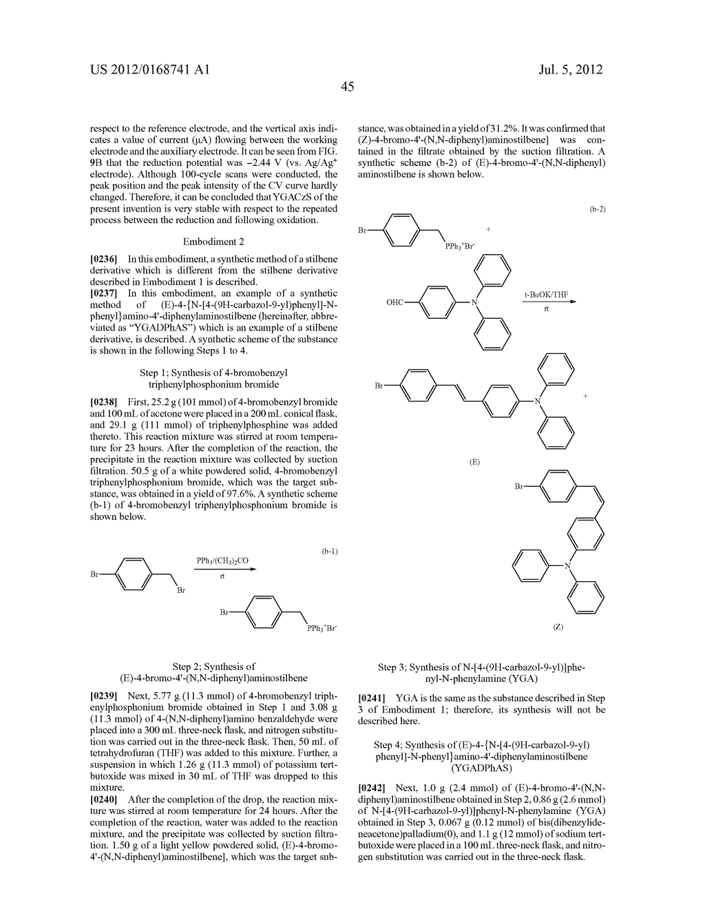 Stilbene Derivatives, Light-Emitting Element, Display Device, and     Electronic Device - diagram, schematic, and image 71