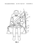 SLOPED FACED AIRBAG CUSHIONS FOR MITIGATING NECK INJURY diagram and image