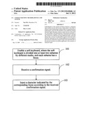 CHARACTER INPUT METHOD, DEVICE AND SYSTEM diagram and image