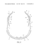 EYEGLASS TEMPLE HAVING AN AUXILIARY CUSHION FRAME diagram and image