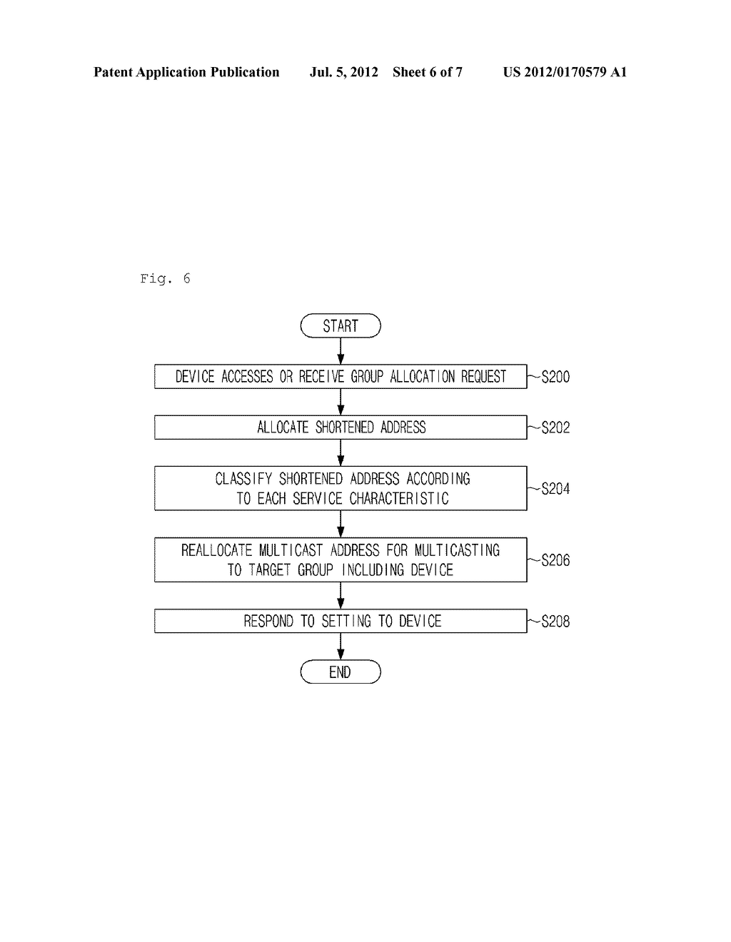 MULTICAST SYSTEM AND MULTICAST METHOD USING SHORTENED ADDRESS AND     APPARATUS APPLIED TO THE SAME - diagram, schematic, and image 07