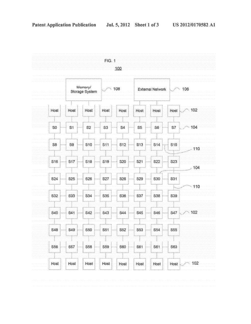 SYSTEMS AND METHODS FOR DYNAMIC ROUTING IN A MULTIPROCESSOR NETWORK USING     LOCAL CONGESTION SENSING - diagram, schematic, and image 02