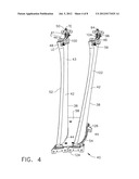 VANE WITH SPAR MOUNTED COMPOSITE AIRFOIL diagram and image