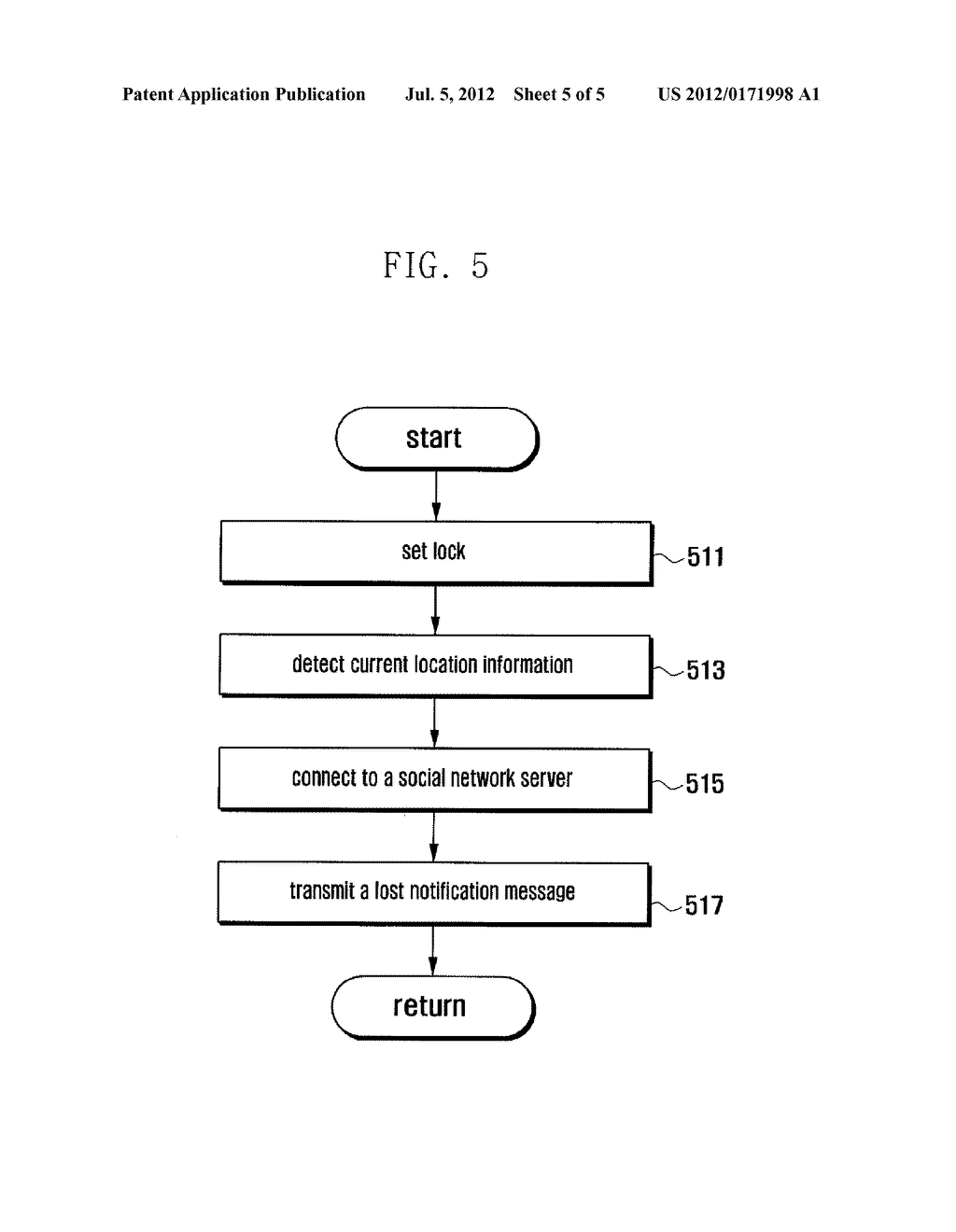 METHOD AND APPARATUS FOR PERFORMING LOST MODE IN A MOBILE DEVICE - diagram, schematic, and image 06
