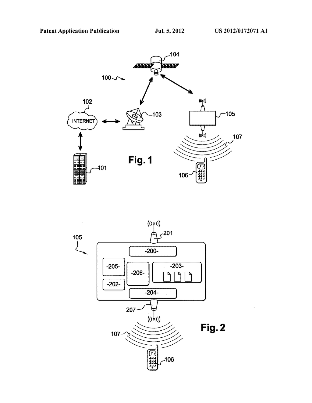 METHOD FOR A PUSH SERVER TO BROADCAST DATA TO USER TERMINALS VIA AN     INTERFACE DEVICE - diagram, schematic, and image 02