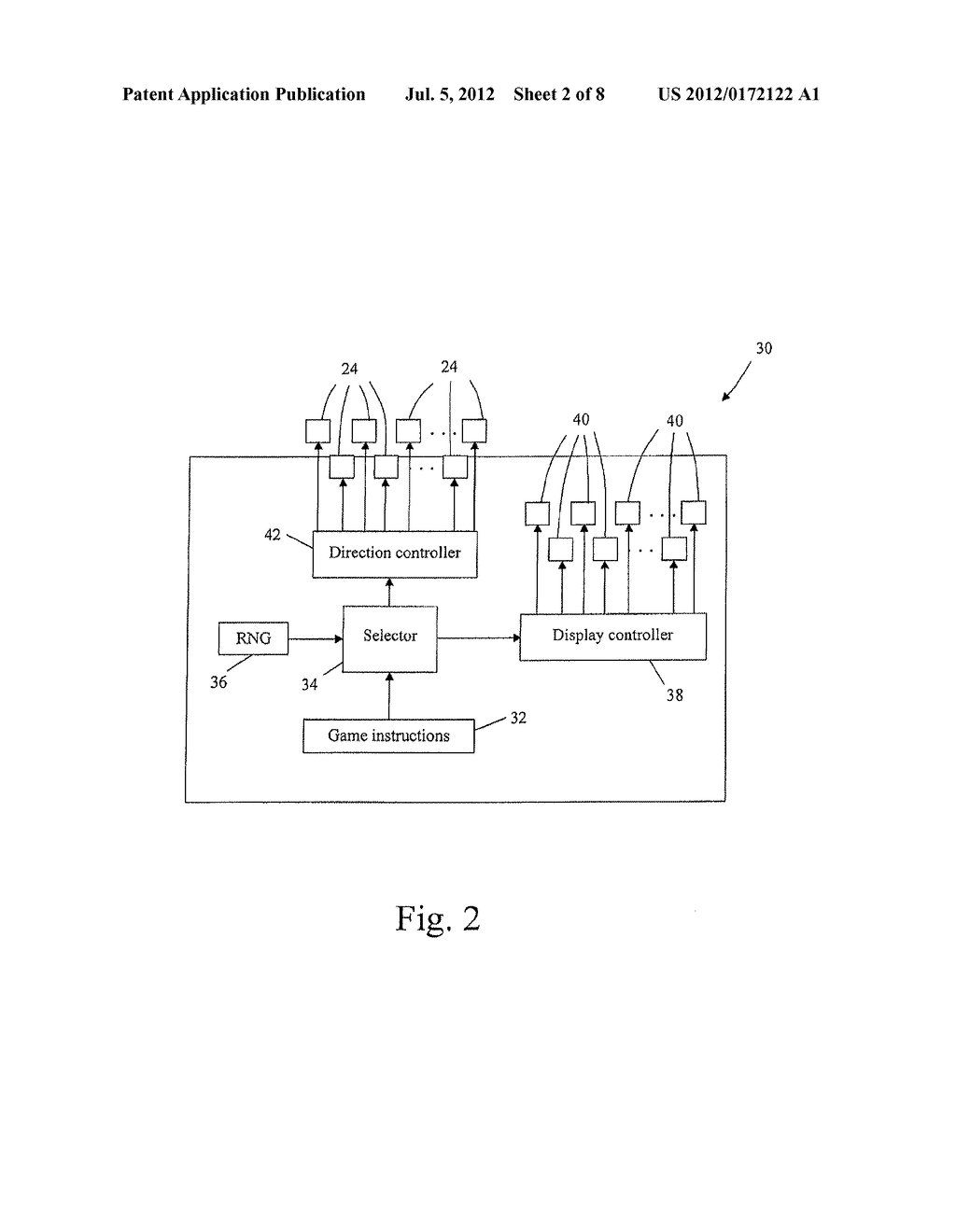 GAMING SYSTEM AND METHOD HAVING CONTROLLABLY ROTATABLE DIRECTING DEVICES     FOR USE WITH A MARKER - diagram, schematic, and image 03