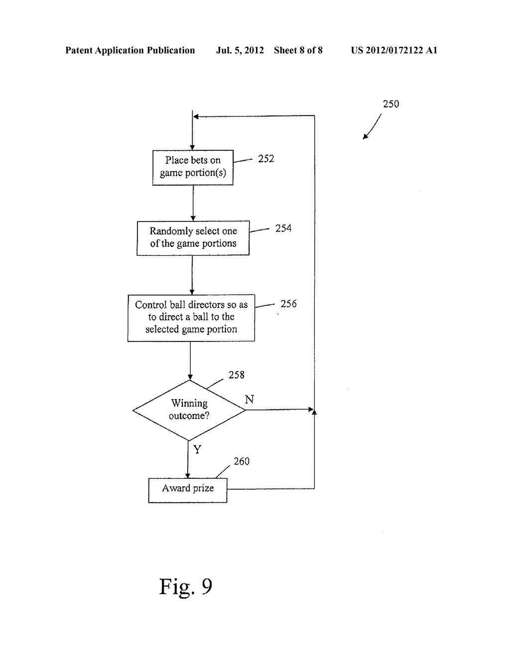 GAMING SYSTEM AND METHOD HAVING CONTROLLABLY ROTATABLE DIRECTING DEVICES     FOR USE WITH A MARKER - diagram, schematic, and image 09