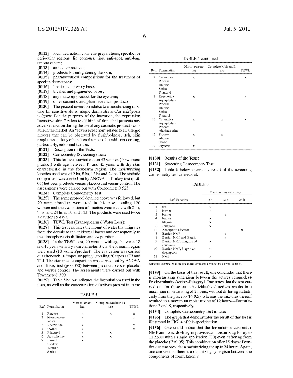 Moisturizing Mixture, Cosmetic And/Or Pharmaceutical Compositions     Containing The Moisturizing Mixture, Use Of The Moisturizing Mixture, And     Cosmetic Method - diagram, schematic, and image 13