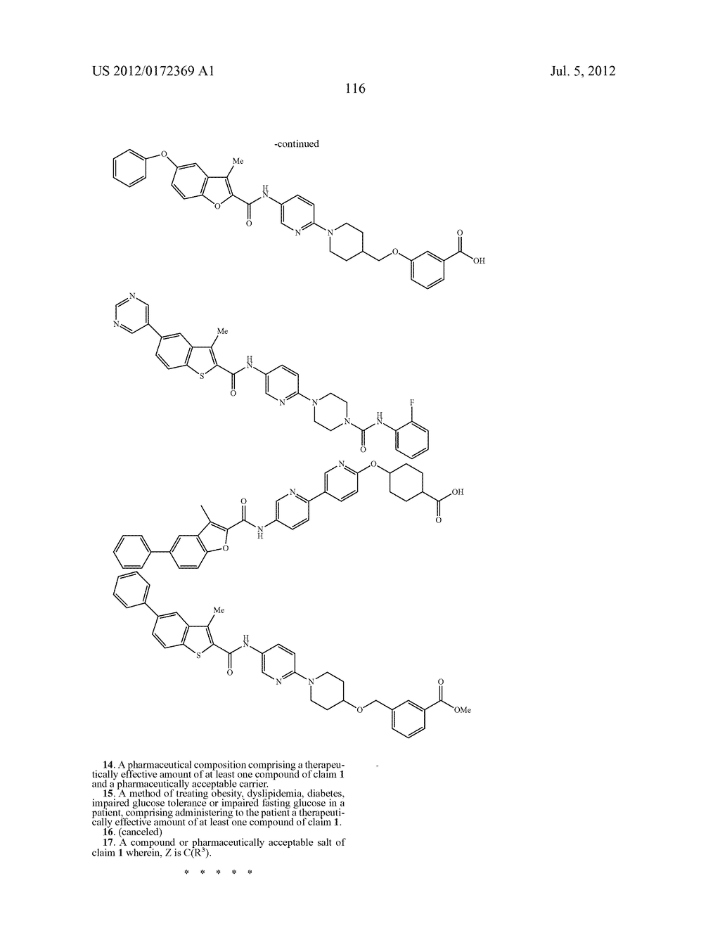 INHIBITORS OF DIACYLGLYCEROL ACYLTRANSFERASE - diagram, schematic, and image 117