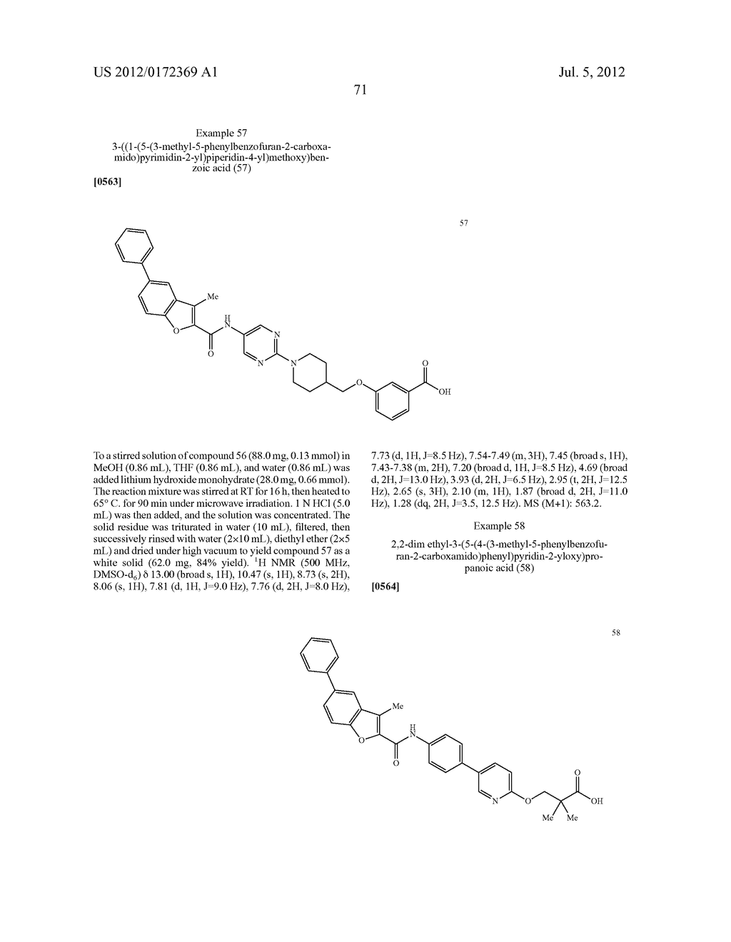 INHIBITORS OF DIACYLGLYCEROL ACYLTRANSFERASE - diagram, schematic, and image 72