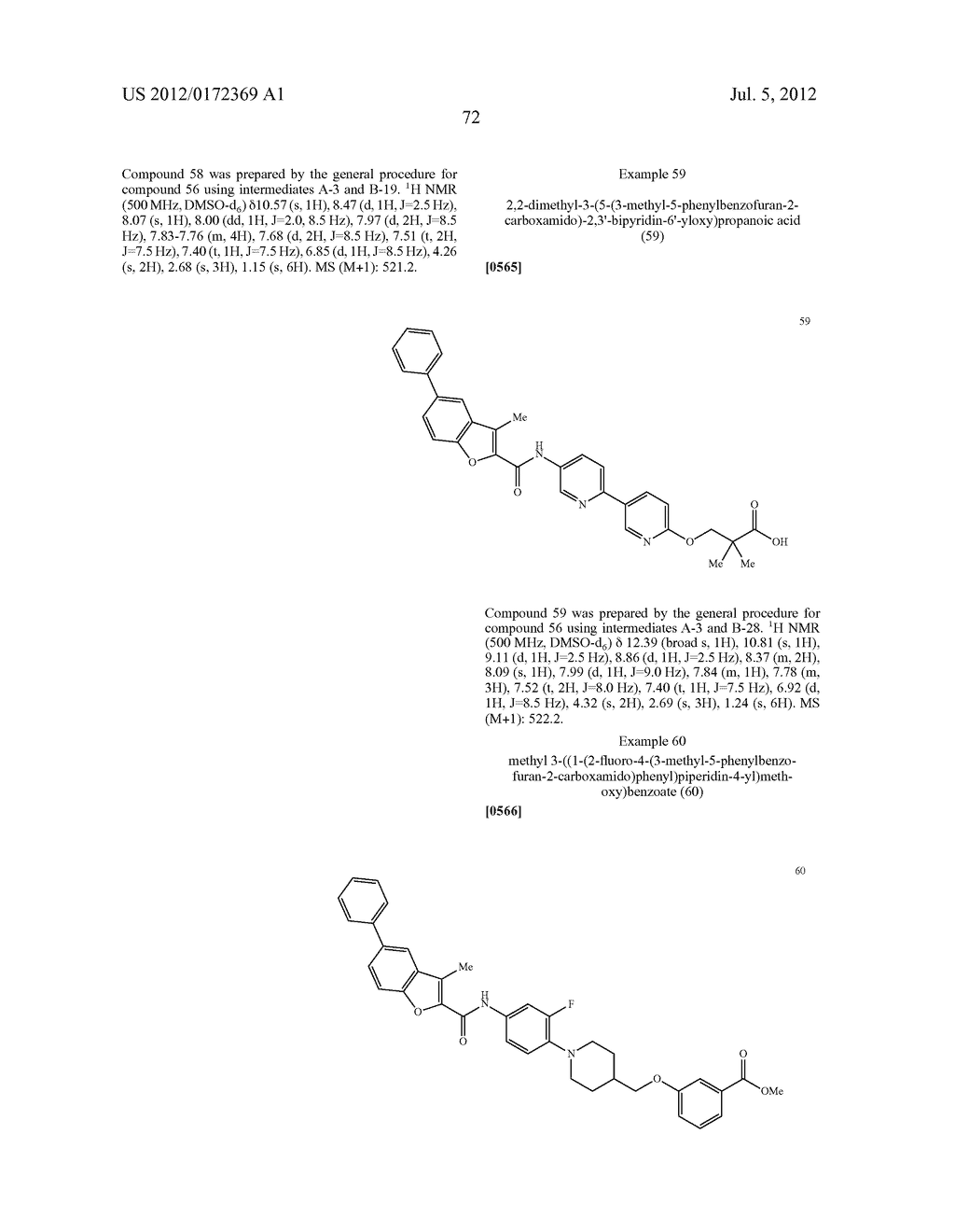 INHIBITORS OF DIACYLGLYCEROL ACYLTRANSFERASE - diagram, schematic, and image 73