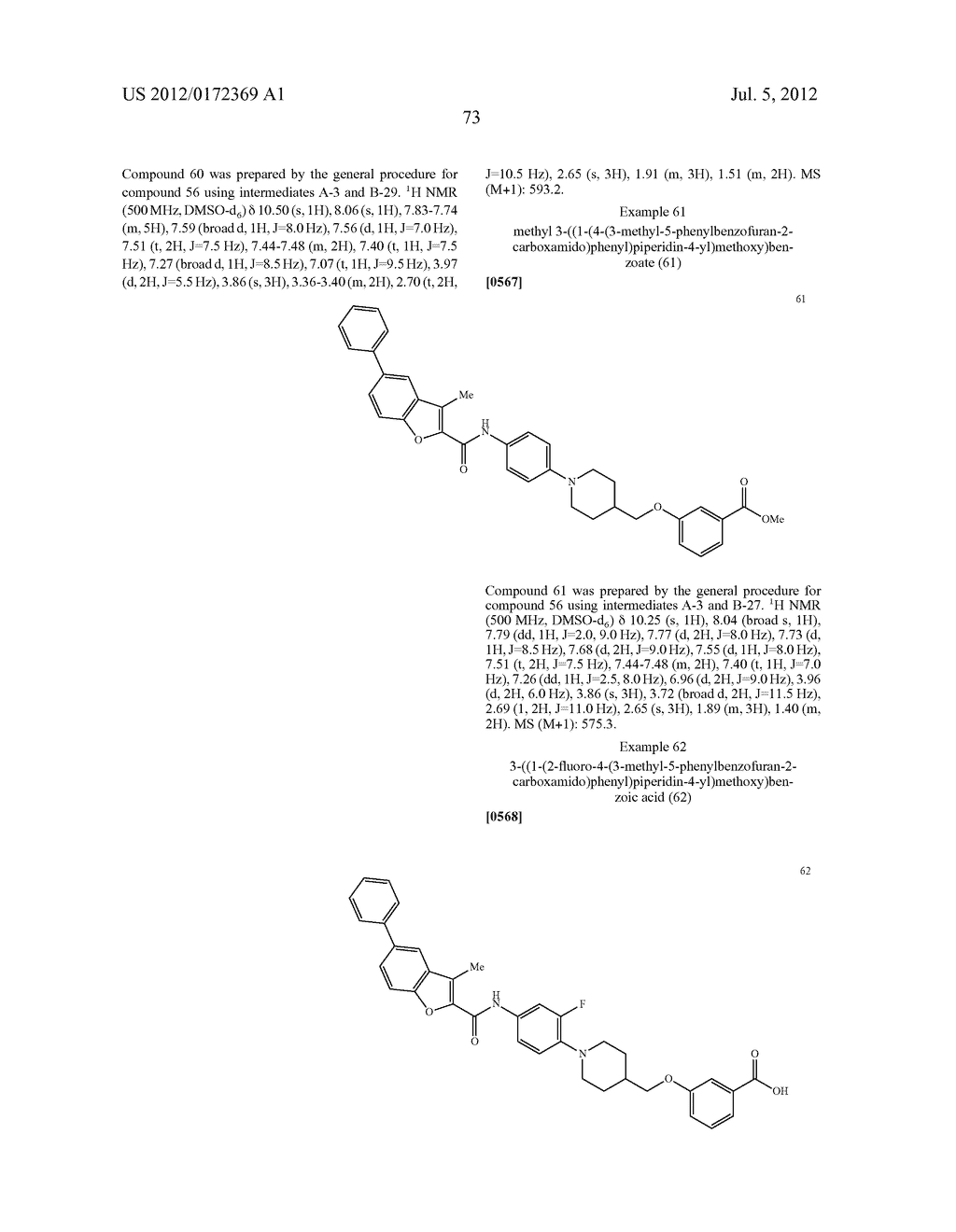 INHIBITORS OF DIACYLGLYCEROL ACYLTRANSFERASE - diagram, schematic, and image 74