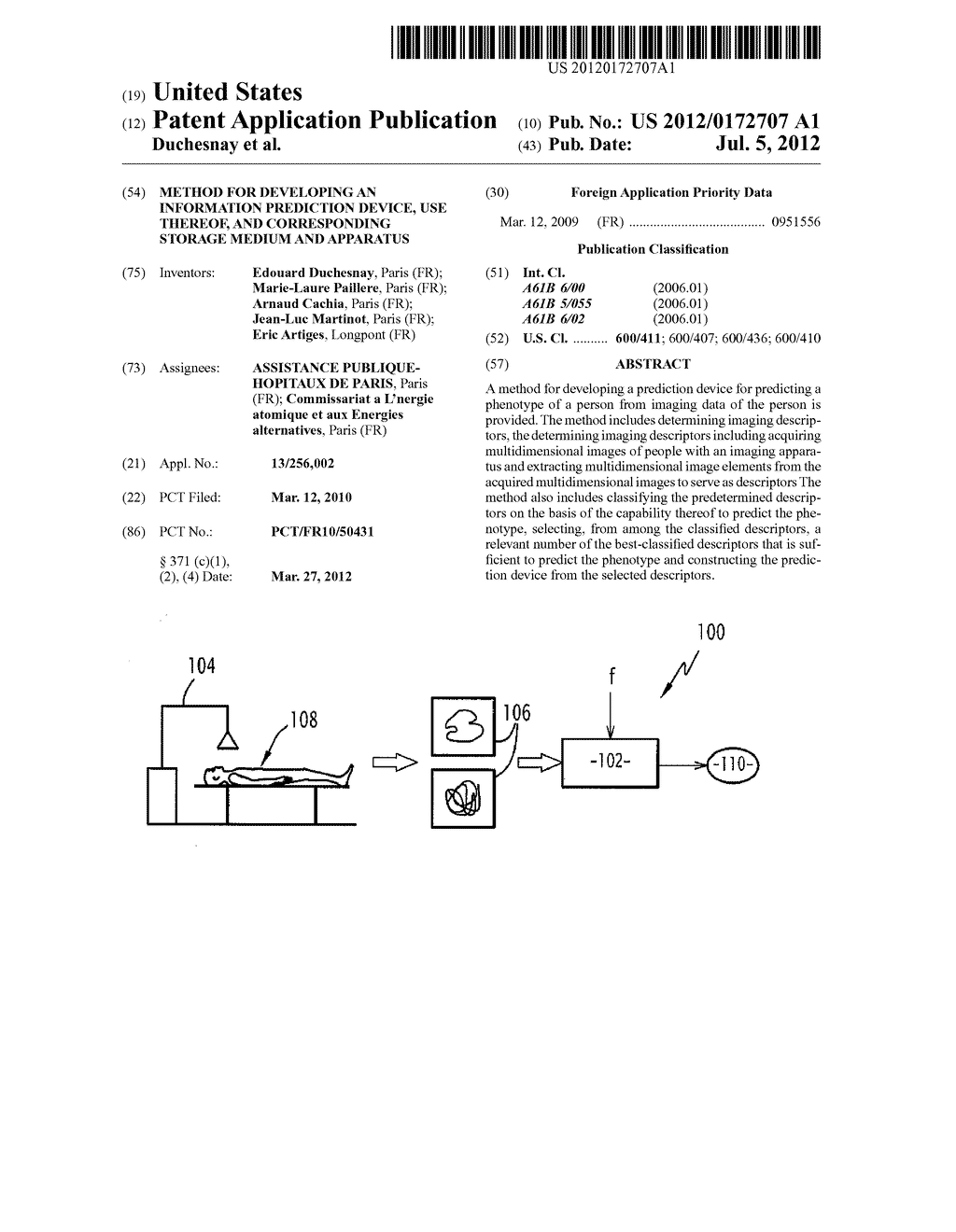 METHOD FOR DEVELOPING AN INFORMATION PREDICTION DEVICE, USE THEREOF, AND     CORRESPONDING STORAGE MEDIUM AND APPARATUS - diagram, schematic, and image 01