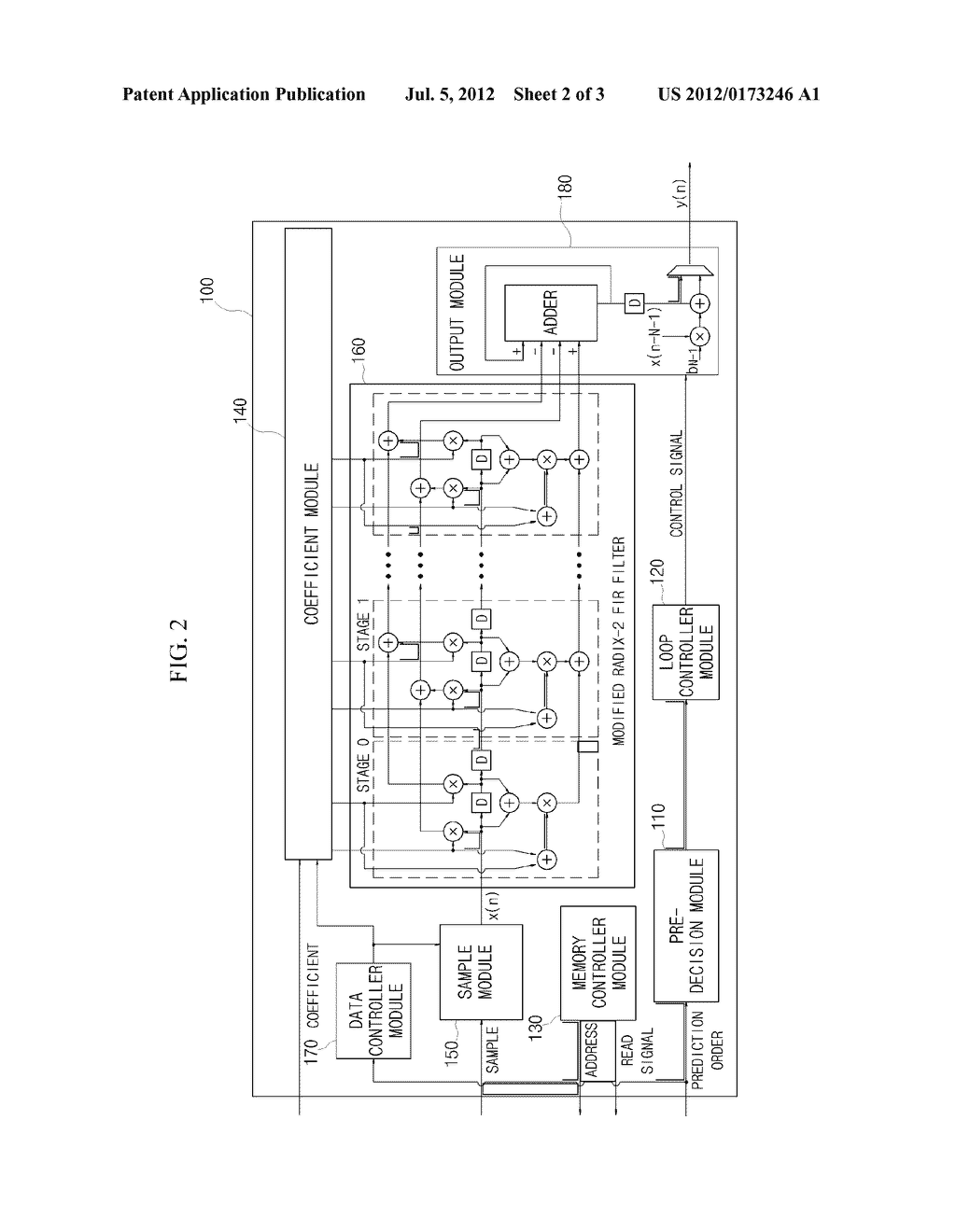 VARIABLE ORDER SHORT-TERM PREDICTOR - diagram, schematic, and image 03