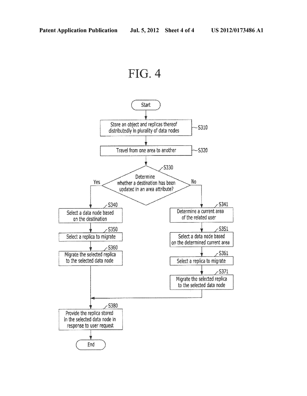 SYSTEM AND METHOD FOR DYNAMICALLY SELECTING STORAGE LOCATIONS OF REPLICAS     IN CLOUD STORAGE SYSTEM - diagram, schematic, and image 05