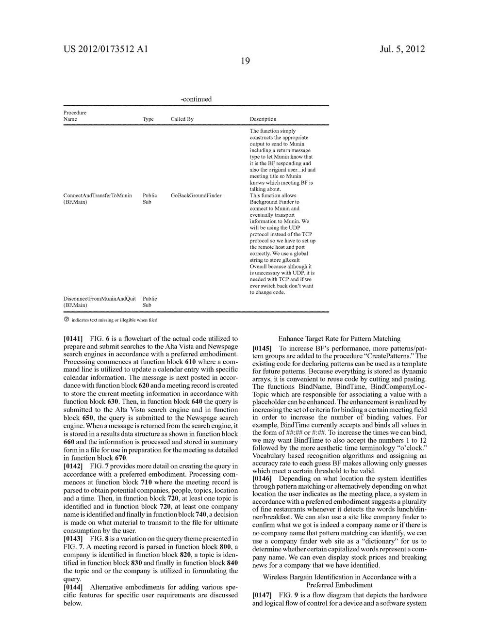 System, Method and Article of Manufacture for Advanced Information     Gathering for Targeted Activities - diagram, schematic, and image 45