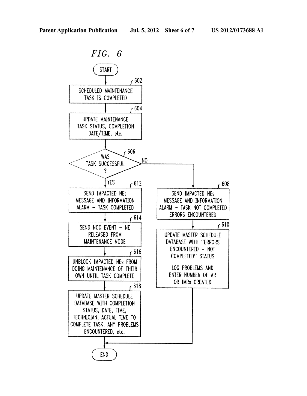 METHOD AND SYSTEM FOR IMPROVED NETWORK MAINTENANCE SCHEDULING - diagram, schematic, and image 07