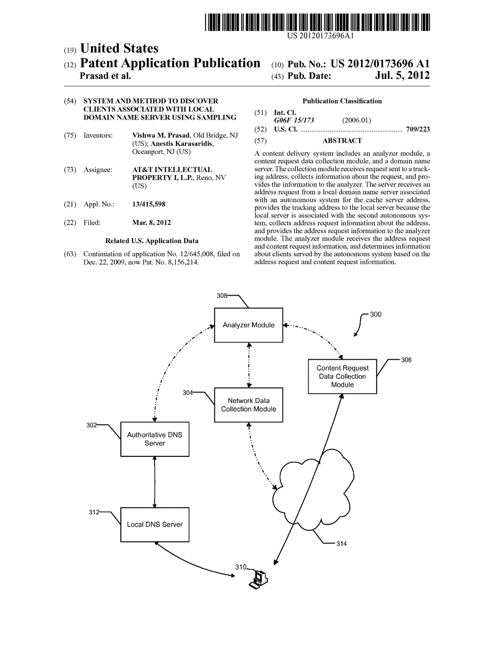 System and Method to Discover Clients Associated with Local Domain Name     Server using Sampling - diagram, schematic, and image 01