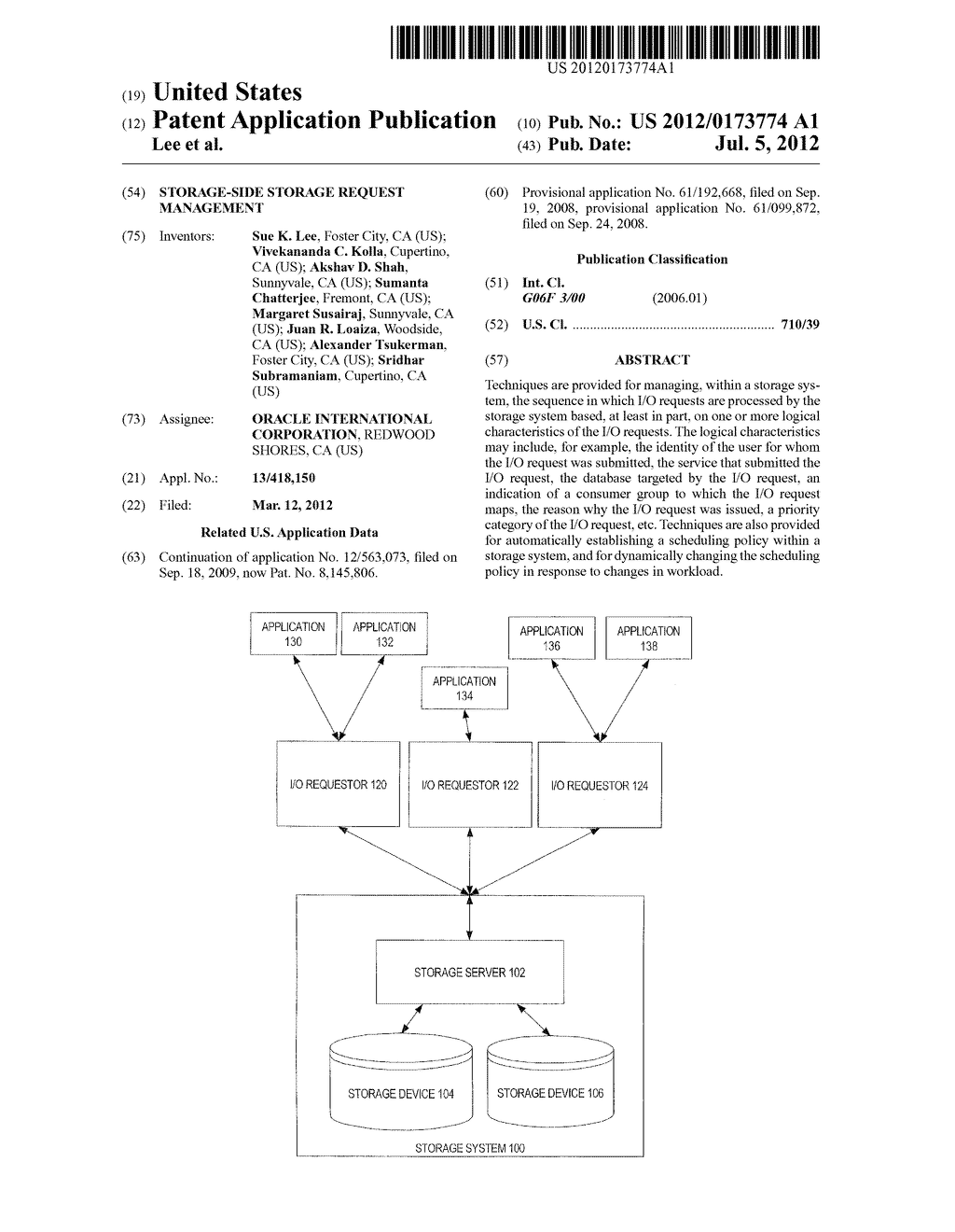 STORAGE-SIDE STORAGE REQUEST MANAGEMENT - diagram, schematic, and image 01