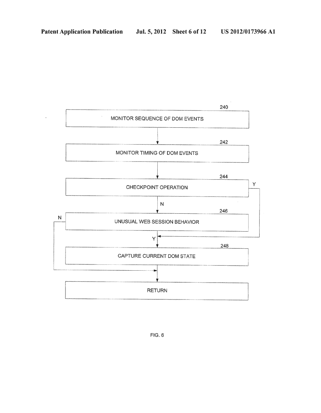 METHOD AND APPARATUS FOR INTELLIGENT CAPTURE OF DOCUMENT OBJECT MODEL     EVENTS - diagram, schematic, and image 07