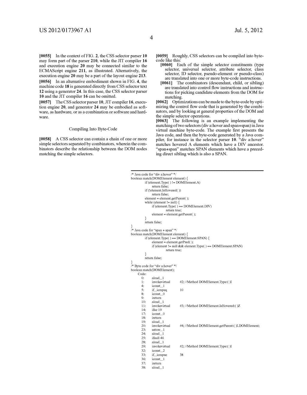 METHOD AND DEVICE FOR CASCADING STYLE SHEET (CSS) SELECTOR MATCHING - diagram, schematic, and image 09