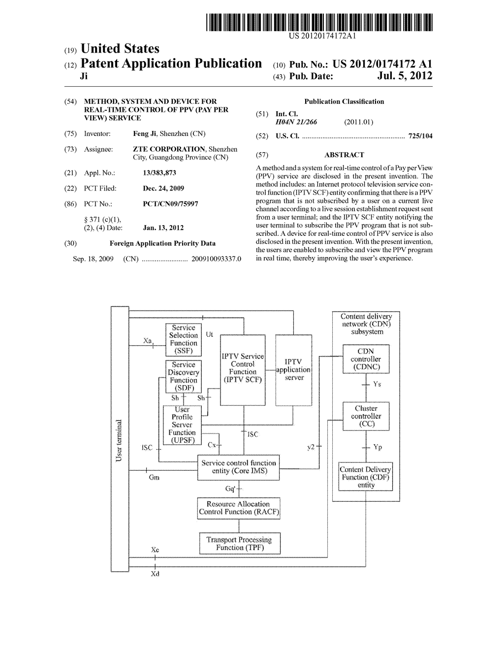 Method, System and Device for Real-Time Control of PPV (Pay Per View)     Service - diagram, schematic, and image 01