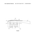 ORAL CARE IMPLEMENT HAVING FLEXIBLY SUPPORTED CLEANING ELEMENTS EXTENDING     IN OPPOSITE DIRECTIONS diagram and image