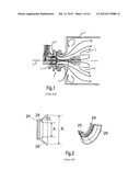 GAS-TURBINE LEAN COMBUSTOR WITH FUEL NOZZLE WITH CONTROLLED FUEL     INHOMOGENEITY diagram and image