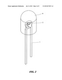 Glued light core for light-emitting diode diagram and image