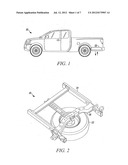 APPARATUS FOR STOWING A SPARE TIRE diagram and image