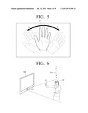 DISPLAY APPARATUS CONTROLLED BY A MOTION, AND MOTION CONTROL METHOD     THEREOF diagram and image