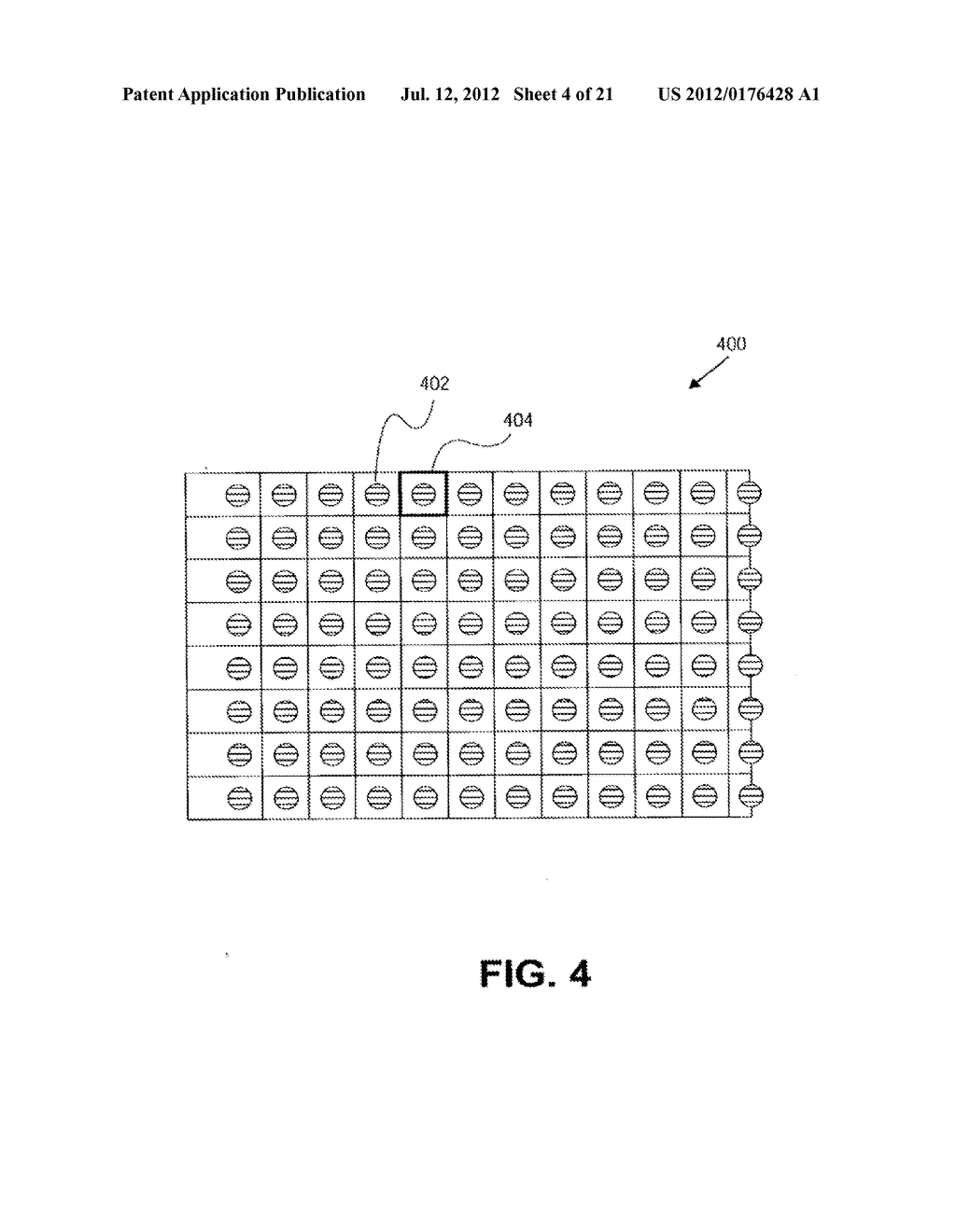 COLOR FLAT PANEL DISPLAY SUB-PIXEL ARRANGEMENTS AND LAYOUTS FOR SUB-PIXEL     RENDERING WITH SPLIT BLUE SUB-PIXELS - diagram, schematic, and image 05