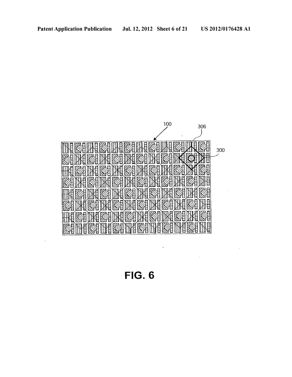 COLOR FLAT PANEL DISPLAY SUB-PIXEL ARRANGEMENTS AND LAYOUTS FOR SUB-PIXEL     RENDERING WITH SPLIT BLUE SUB-PIXELS - diagram, schematic, and image 07