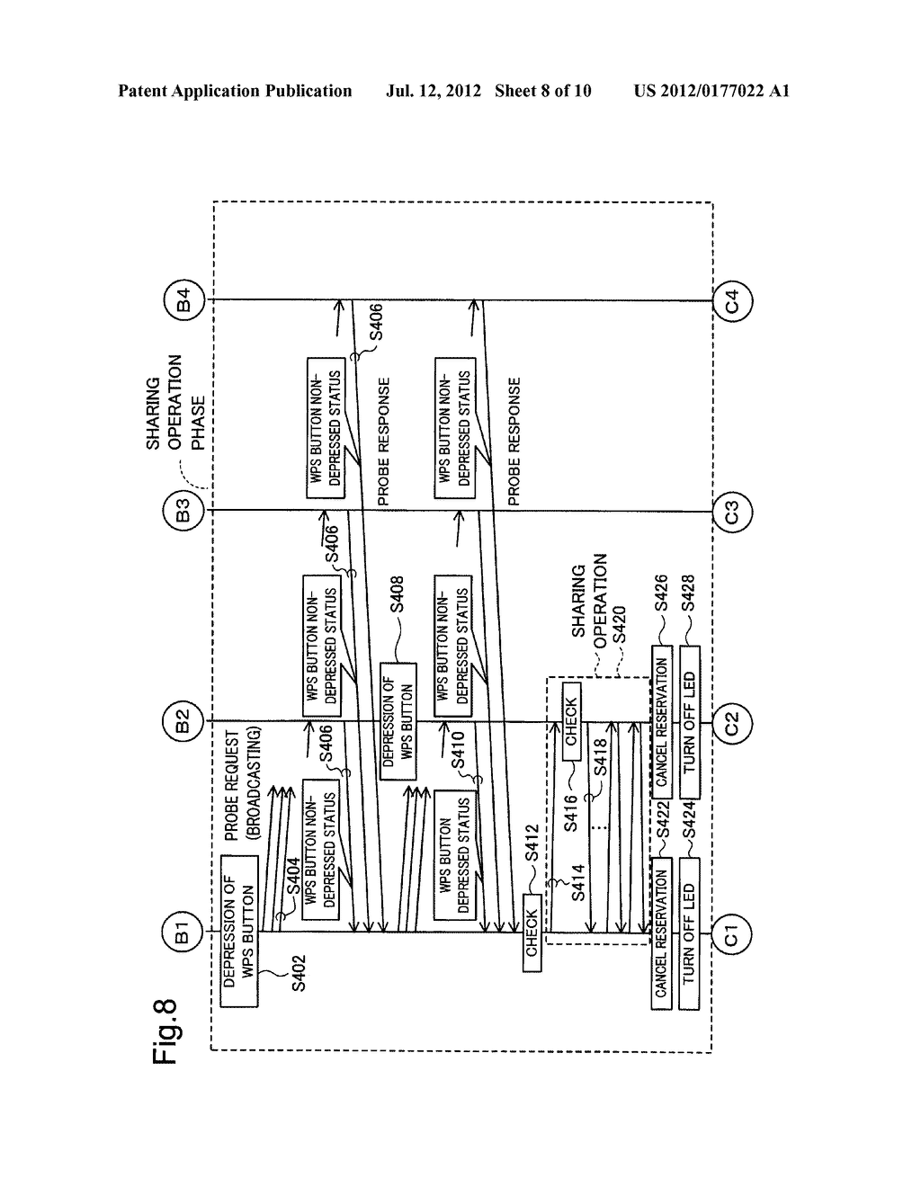 WIRELESS LAN SYSTEM, COMMUNICATION DEVICE AND METHOD OF SHARING SETTING     INFORMATION - diagram, schematic, and image 09