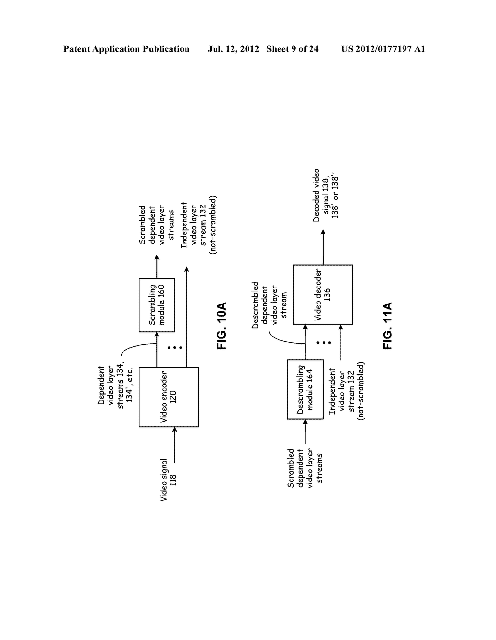 VIDEO PROCESSING SYSTEM FOR SCRAMBLING LAYERED VIDEO STREAMS AND METHODS     FOR USE THEREWITH - diagram, schematic, and image 10