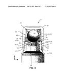 ROLL-ON APPLICATOR DEVICE FOR DISTRIBUTING A VISCOUS MEDIUM ON A SURFACE     AND ROLL-ON DISPENSER diagram and image