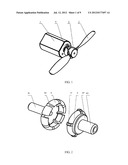 Propeller Connecting Piece for Electric Model Airplane diagram and image