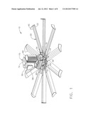 CEILING FAN WITH CONCENTRIC STATIONARY TUBE AND POWER-DOWN FEATURES diagram and image