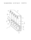 DEVICE FOR PRODUCTION OF NANOFIBRES THROUGH ELECTROSTATIC SPINNING OF     LIQUID MATRIX diagram and image