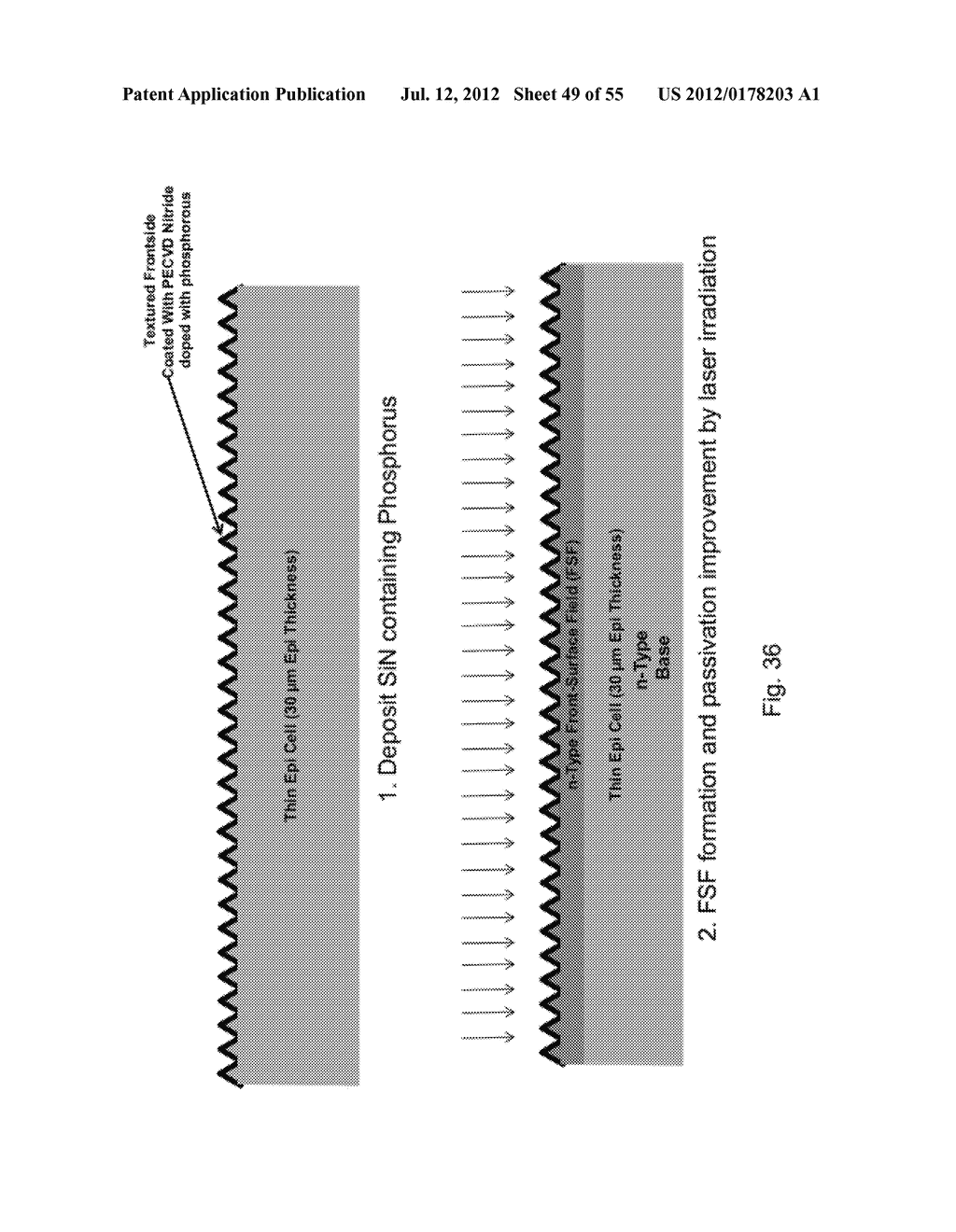 LASER ANNEALING FOR ALUMINUM DOPING AND FORMATION OF BACK-SURFACE FIELD IN     SOLAR CELL CONTACTS - diagram, schematic, and image 50