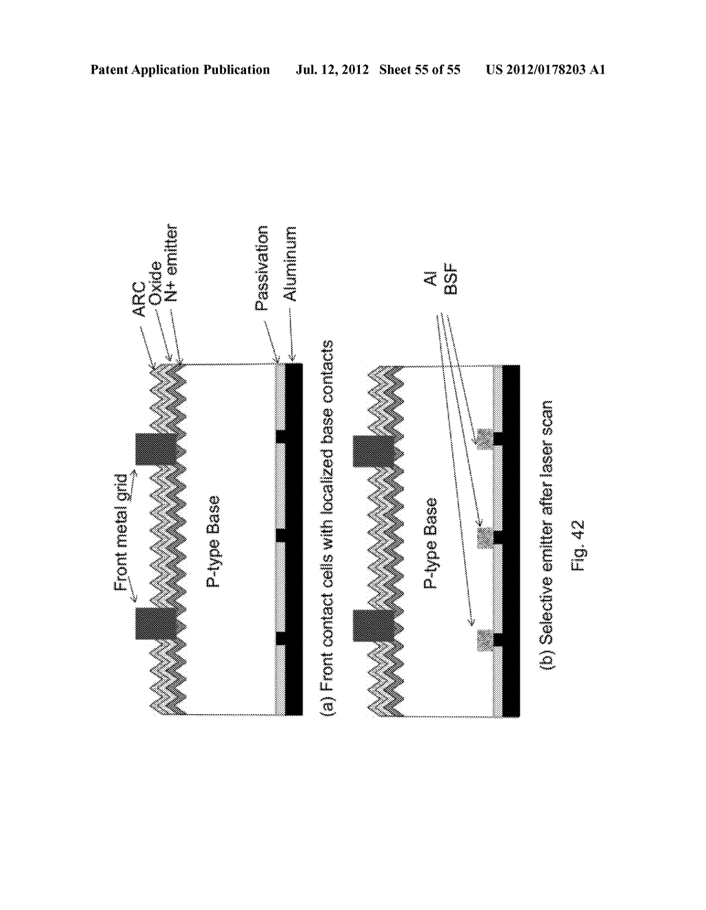 LASER ANNEALING FOR ALUMINUM DOPING AND FORMATION OF BACK-SURFACE FIELD IN     SOLAR CELL CONTACTS - diagram, schematic, and image 56