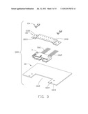 CONNECTOR ATTACHED TO A BRACKET AND MOUNTED IN A CUTOUT IN A SUBSTRATE diagram and image