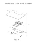 CONNECTOR ATTACHED TO A BRACKET AND MOUNTED IN A CUTOUT IN A SUBSTRATE diagram and image