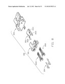 CONNECTOR ATTACHED TO A BRACKET AND MOUNTED IN A CUTOUT IN A SUBSTRATE diagram and image