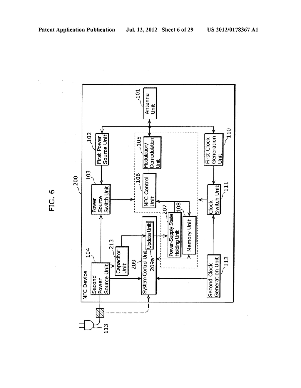 NEAR FIELD COMMUNICATION DEVICE AND METHOD OF CONTROLLING THE SAME - diagram, schematic, and image 07