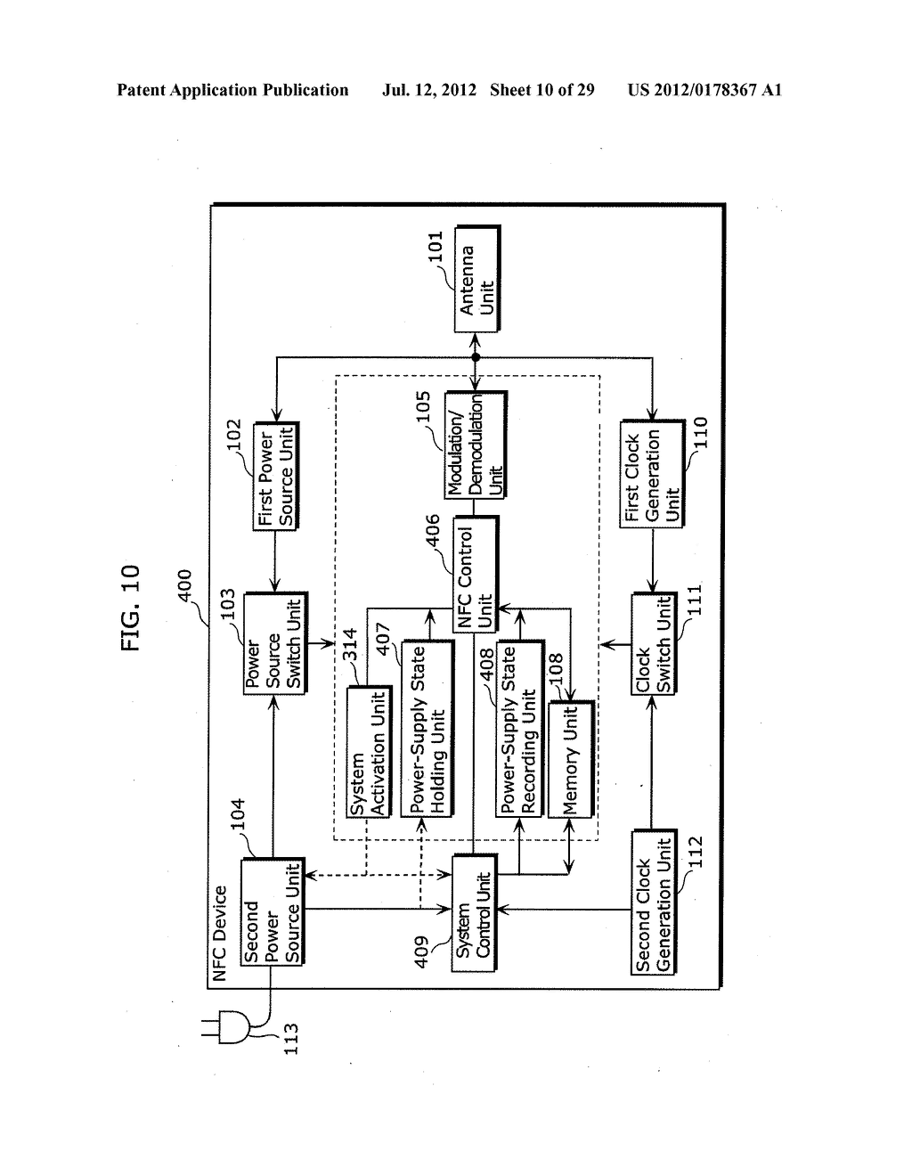 NEAR FIELD COMMUNICATION DEVICE AND METHOD OF CONTROLLING THE SAME - diagram, schematic, and image 11