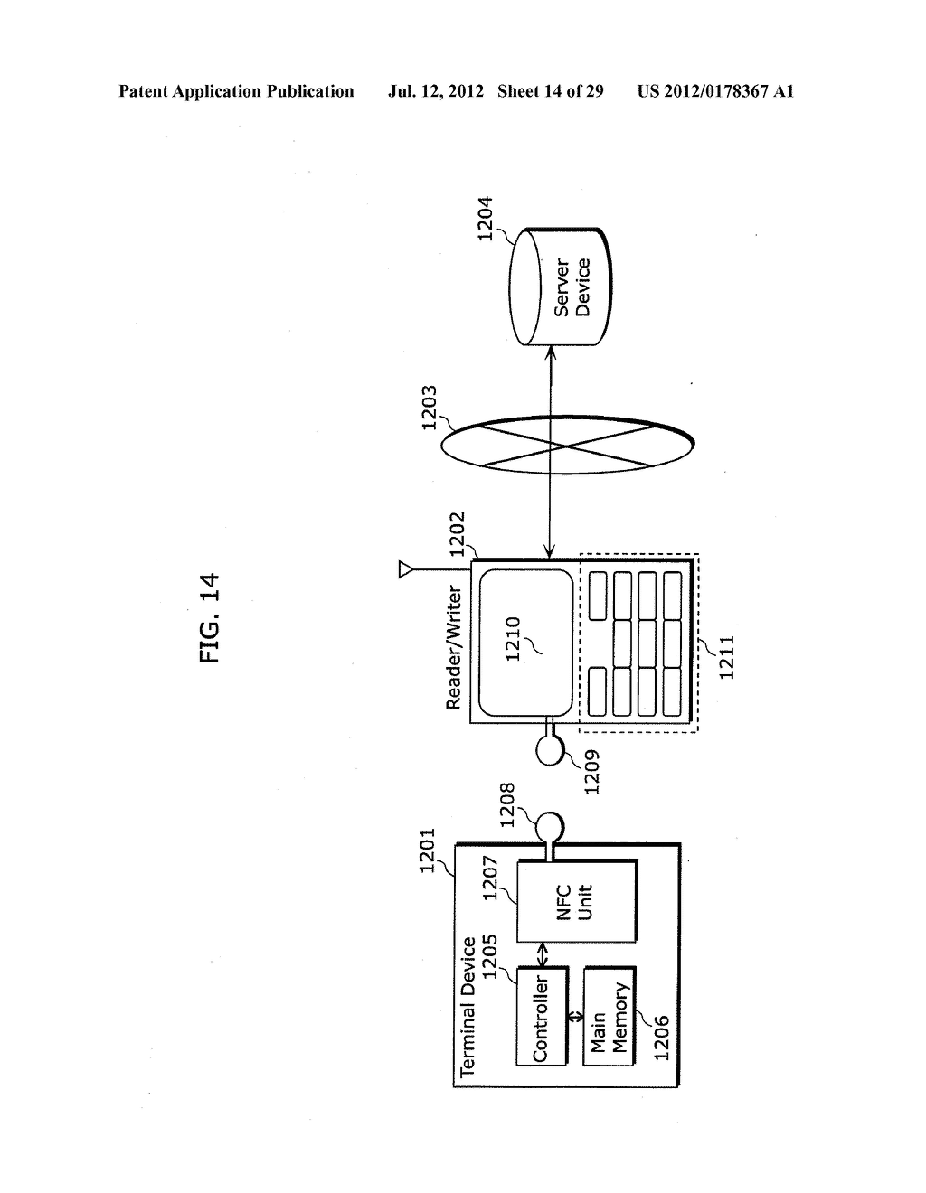 NEAR FIELD COMMUNICATION DEVICE AND METHOD OF CONTROLLING THE SAME - diagram, schematic, and image 15